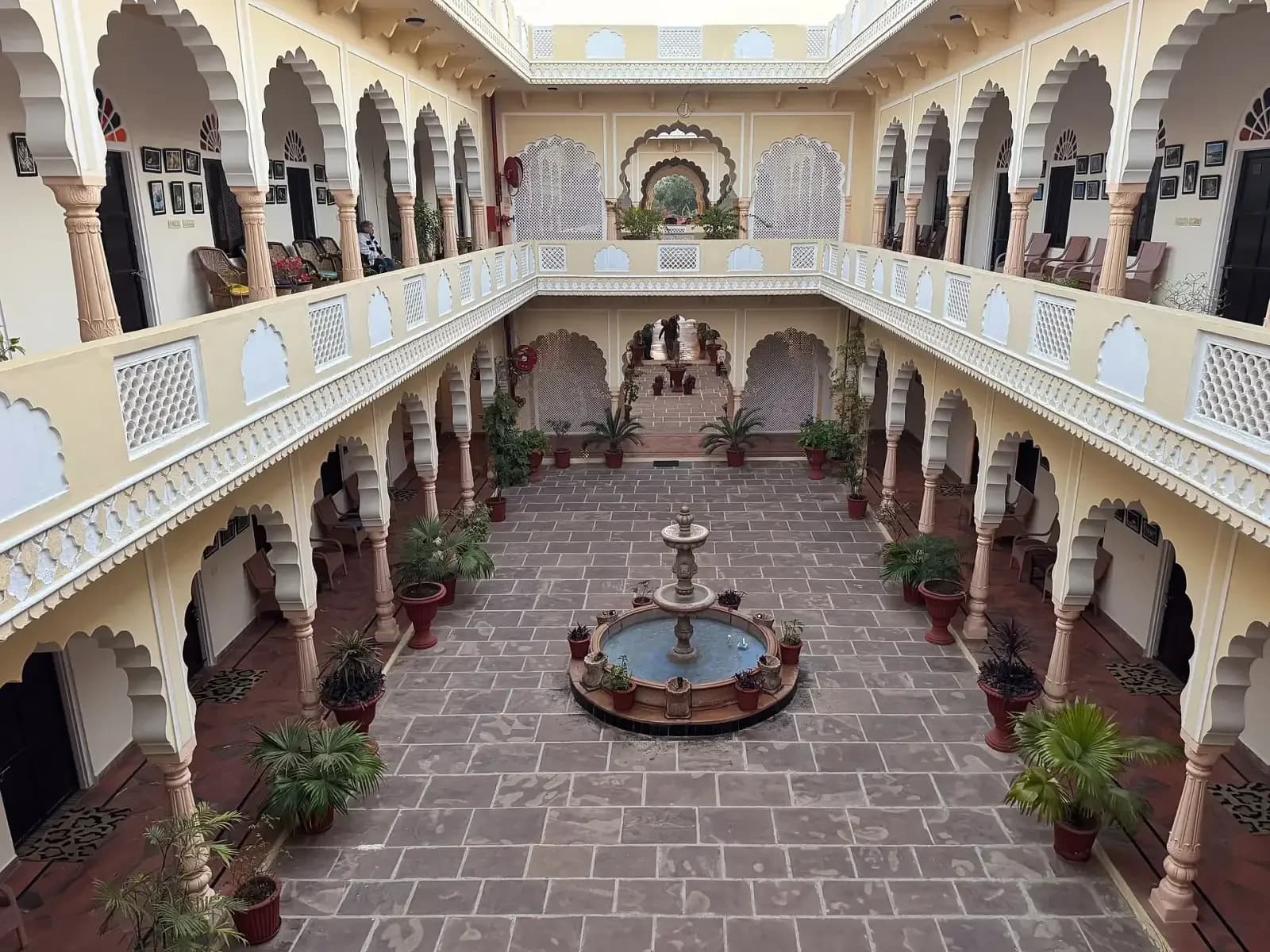 Courtyard of a traditional Rajasthani haveli